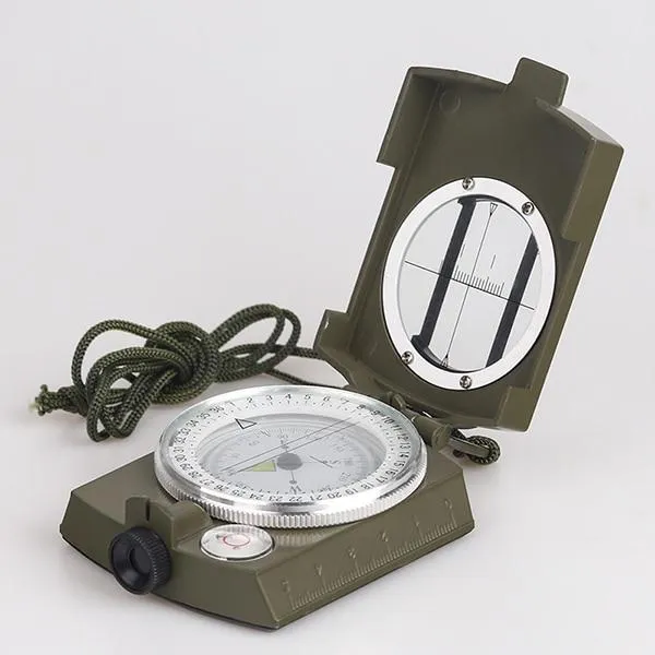 Boussole Lensatic militaire Survie Boussole portative militaire Randonnée géologique