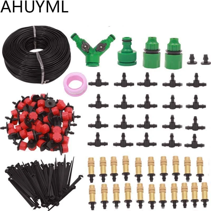 5M / 25M / 30M Garden Système d'irrigation par égouttement automatique Ensemble d'irrigation de jardin Kit d'arrosage réglable pour arrosage Ensemble d'irrigation pour arrosage