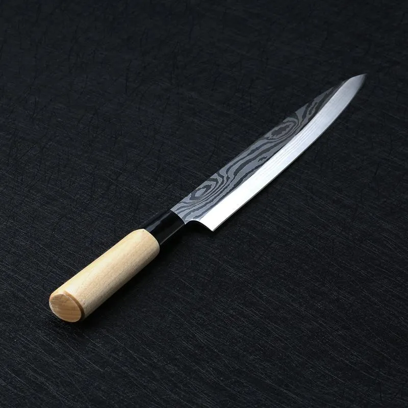 Laser Damas Chef Couteaux Japonais Saumon Sushi Couteaux Sashimi En Acier Inoxydable