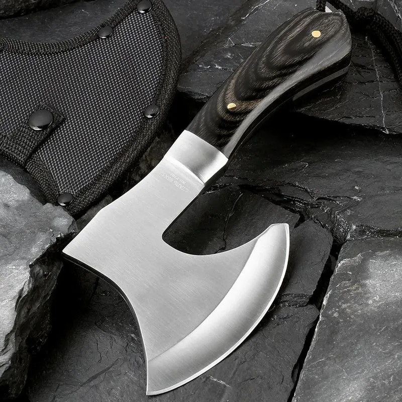 XITUO Large Hache Tête Abattage Marteau Hache Hachette Diviser Adze Cuisine chef couperet en acier à haute teneur en carbone Couteau À Découper Outil