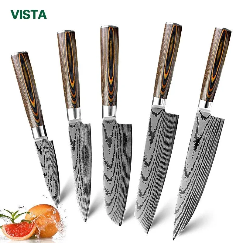 Couteau de cuisine Chef Knives Japanese 7CR17 440C High Carbon Stainless Steel