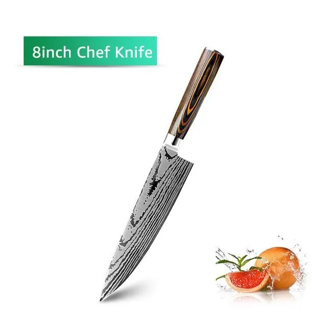 Couteau de cuisine Chef Knives Japanese 7CR17 440C High Carbon Stainless Steel