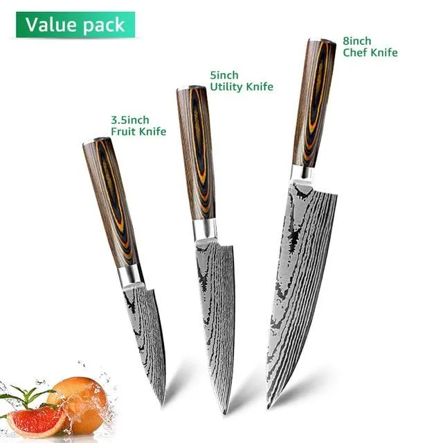 Couteau de cuisine Chef Knives Japanese 7CR17 440C High Carbon Stainless Steel