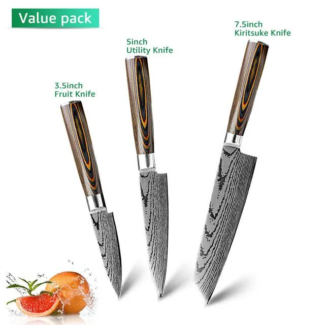 Couteau de cuisine Chef Knives Japanese 7CR17 440C High Carbon Stainless Steel