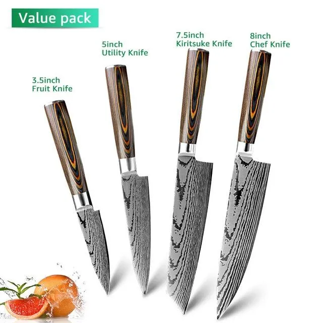 Couteau de cuisine Chef Knives Japanese 7CR17 440C High Carbon Stainless Steel