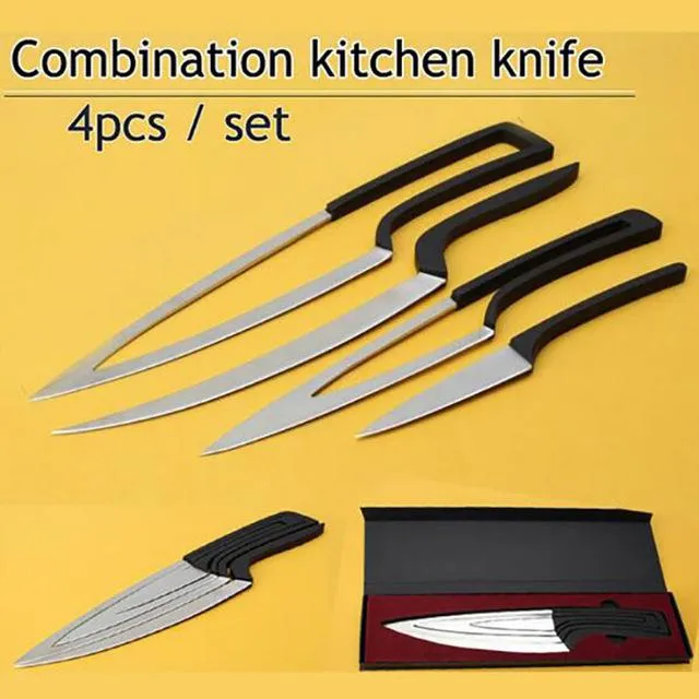 XITUO Couteau de cuisine 4pcs set Multi Cooking Tool en acier inoxydable Durable chef