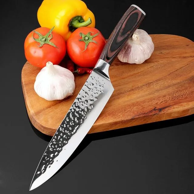 XITUO Couteau de cuisine Chef 8 pouces Couteaux en acier inoxydable Sushi Meat Santoku