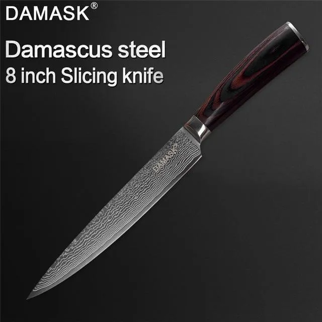 Couteau Damas Damas 73 Layer VG10 Couteau de cuisine japonais en acier Damas