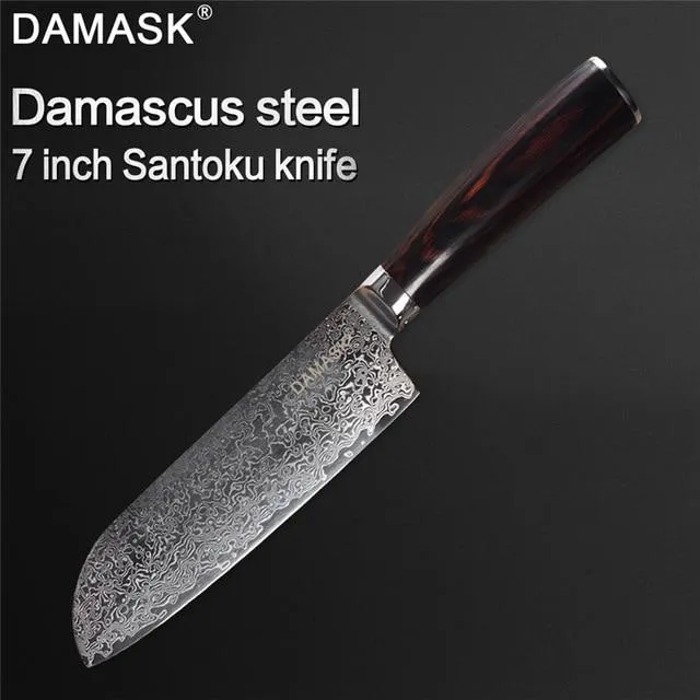 Couteau Damas Damas 73 Layer VG10 Couteau de cuisine japonais en acier Damas