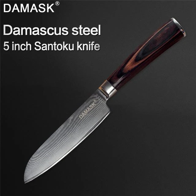 Couteau Damas Damas 73 Layer VG10 Couteau de cuisine japonais en acier Damas