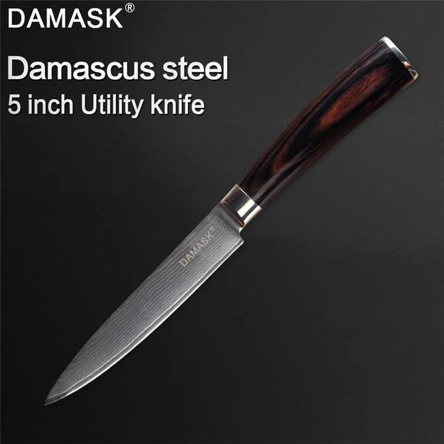 Couteau Damas Damas 73 Layer VG10 Couteau de cuisine japonais en acier Damas