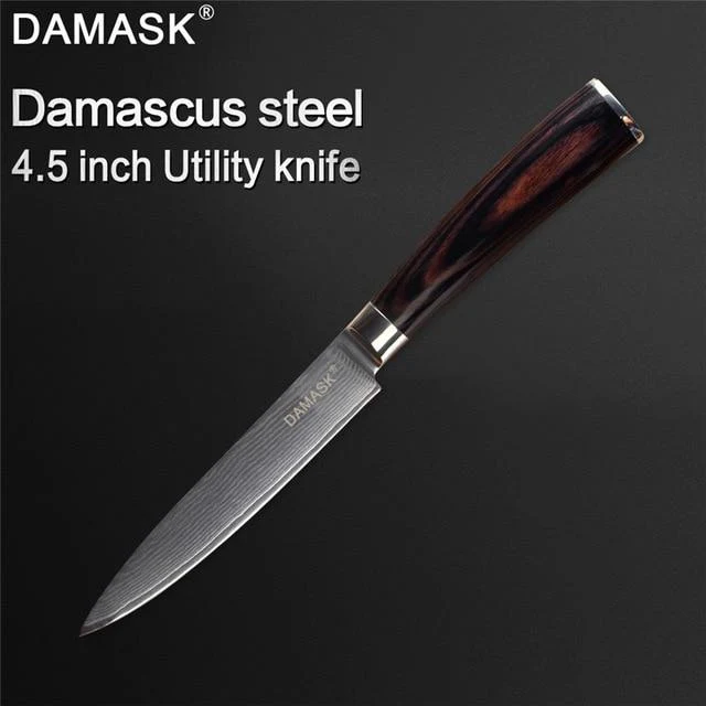 Couteau Damas Damas 73 Layer VG10 Couteau de cuisine japonais en acier Damas