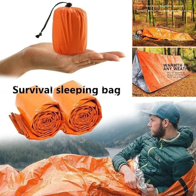 Saco de dormir de émergencia para externales, térmico, resistente al agua,