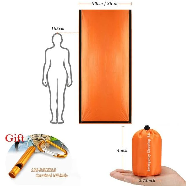 Saco de dormir de émergencia para externales, térmico, resistente al agua,