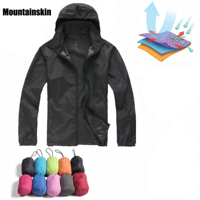 Hommes Femmes Vestes de randonnée à séchage rapide Imperméable Protection solaire