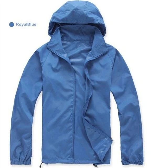 Hommes Femmes Vestes de randonnée à séchage rapide Imperméable Protection solaire