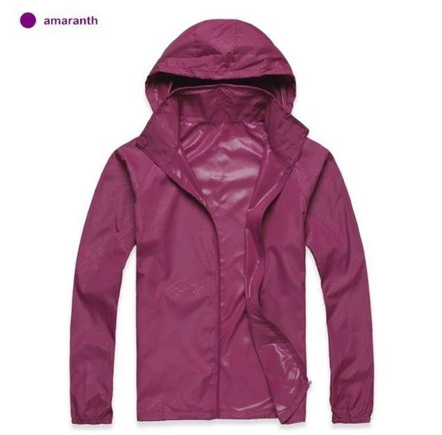 Hommes Femmes Vestes de randonnée à séchage rapide Imperméable Protection solaire
