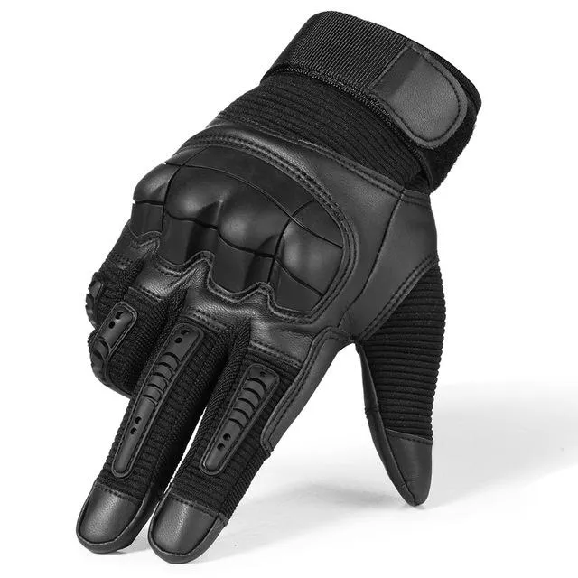Écran tactile dur Knuckle tactique gants PU cuir armée militaire combat