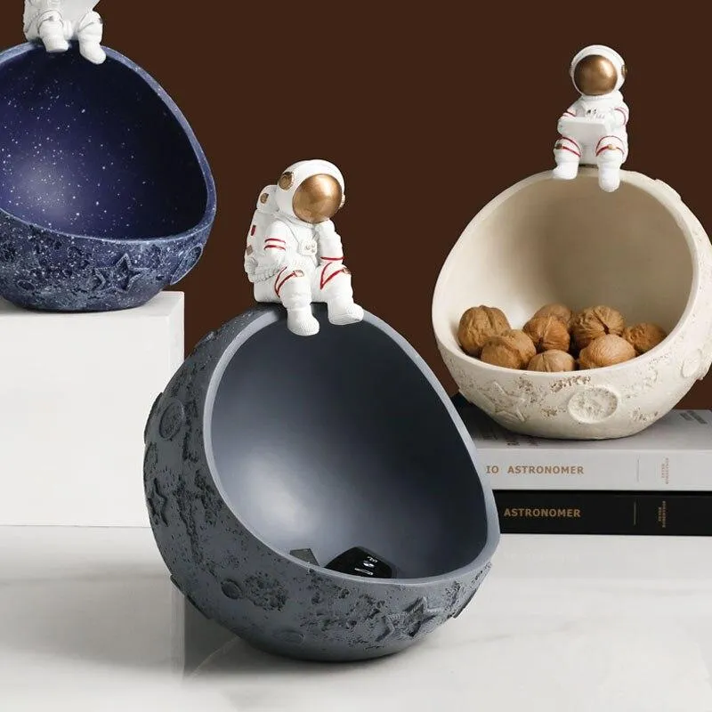 Artisanat moderne astronaute articles divers stockage Miniature modèle maison salon décoration Figurines résine ornements cadeaux d'anniversaire