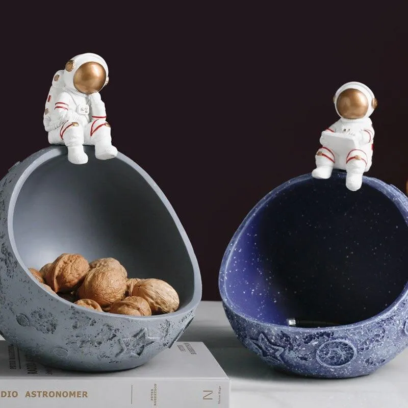 Artisanat moderne astronaute articles divers stockage Miniature modèle maison salon décoration Figurines résine ornements cadeaux d'anniversaire