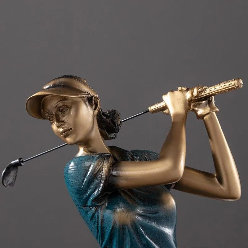 Style européen Golf Sculpture Personnage Salon Meuble TV Armoire À Vin Décoration Ornement Décor À La Maison Bureau Décor Figurine
