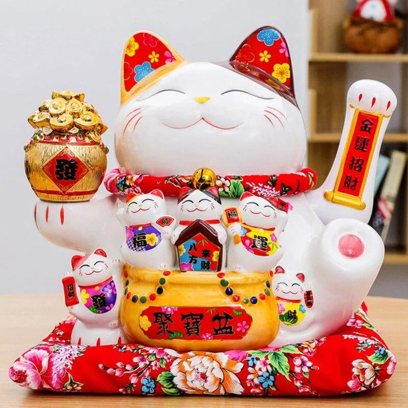 Tirelire surdimensionnée porte-bonheur ouverture Feng Shui ornements décor à la maison accessoires affaires artisanat trésor bol Figurine Statues
