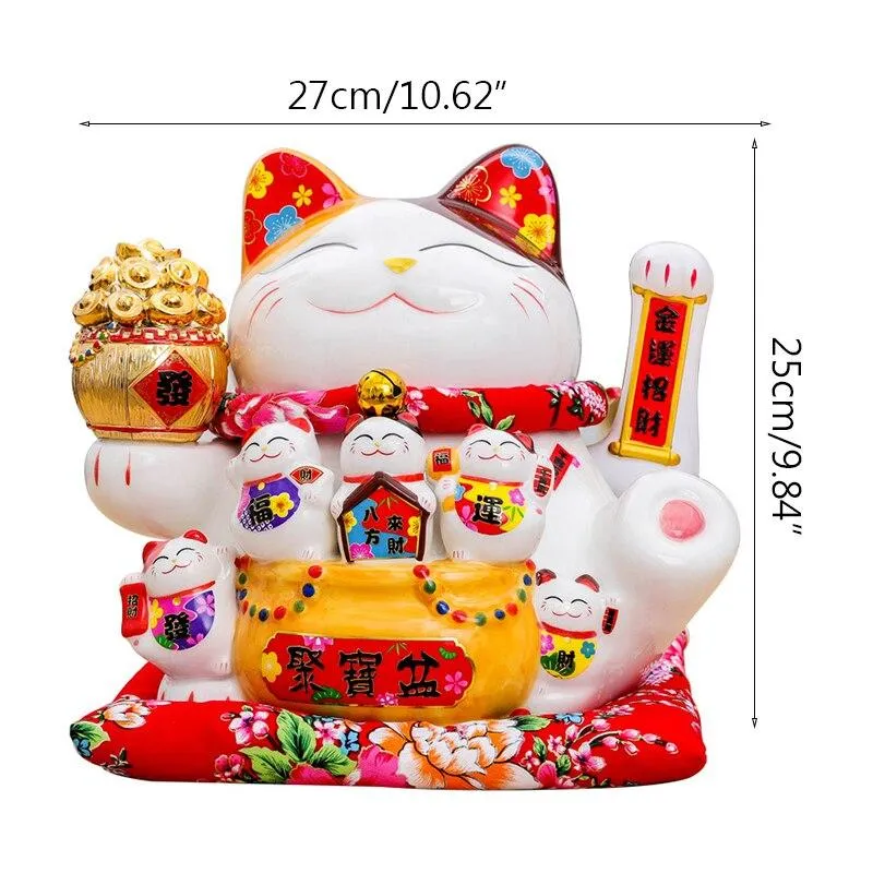 Tirelire surdimensionnée porte-bonheur ouverture Feng Shui ornements décor à la maison accessoires affaires artisanat trésor bol Figurine Statues