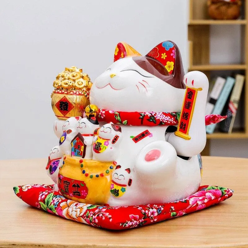 Tirelire surdimensionnée porte-bonheur ouverture Feng Shui ornements décor à la maison accessoires affaires artisanat trésor bol Figurine Statues