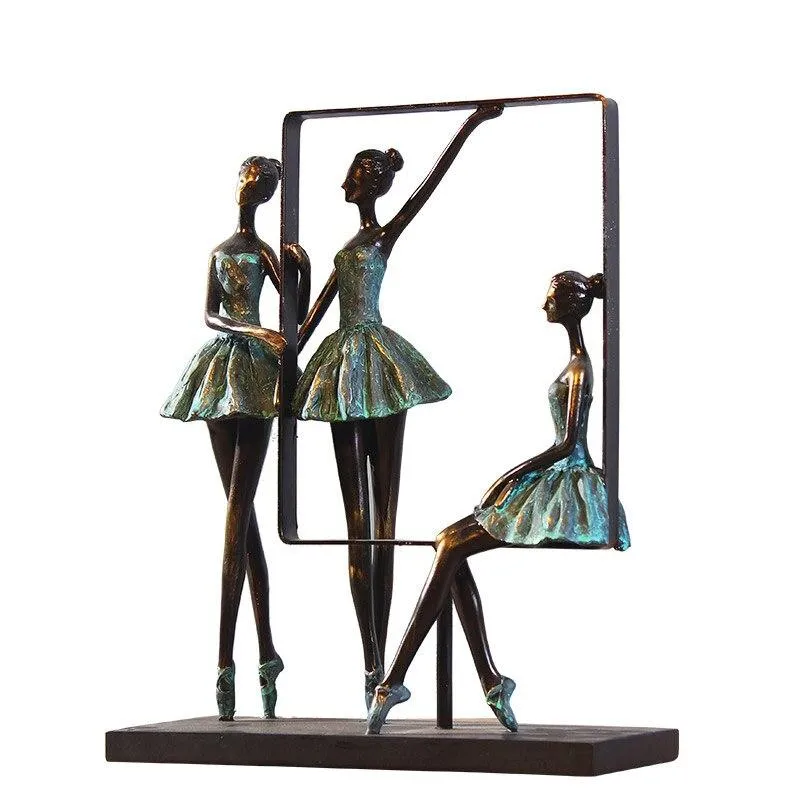 Ballet fille modèle Vantage danse fille petits ornements décor à la maison Arts fille Ballet figurines en résine ameublement artisanat cadeau