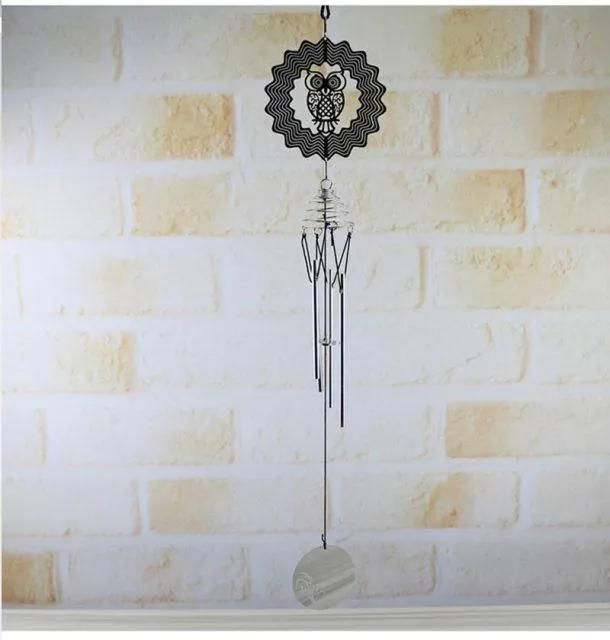 Capteur de rêves carillon éolien rotatif personnalité créative carillon éolien en métal chambre décoration pendentif Style scandinave carillon éolien
