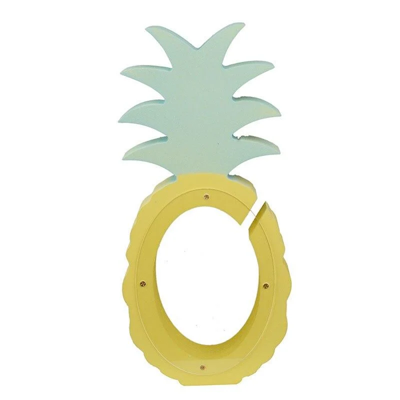 Main Freeshipping Maison Sculpture Creative Décoration de La Maison Accessoires Mignon Ananas Tirelire Photographie Props Cadeaux Pour Enfants