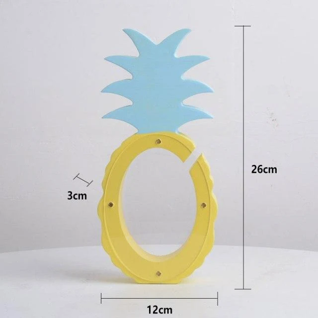 Main Freeshipping Maison Sculpture Creative Décoration de La Maison Accessoires Mignon Ananas Tirelire Photographie Props Cadeaux Pour Enfants