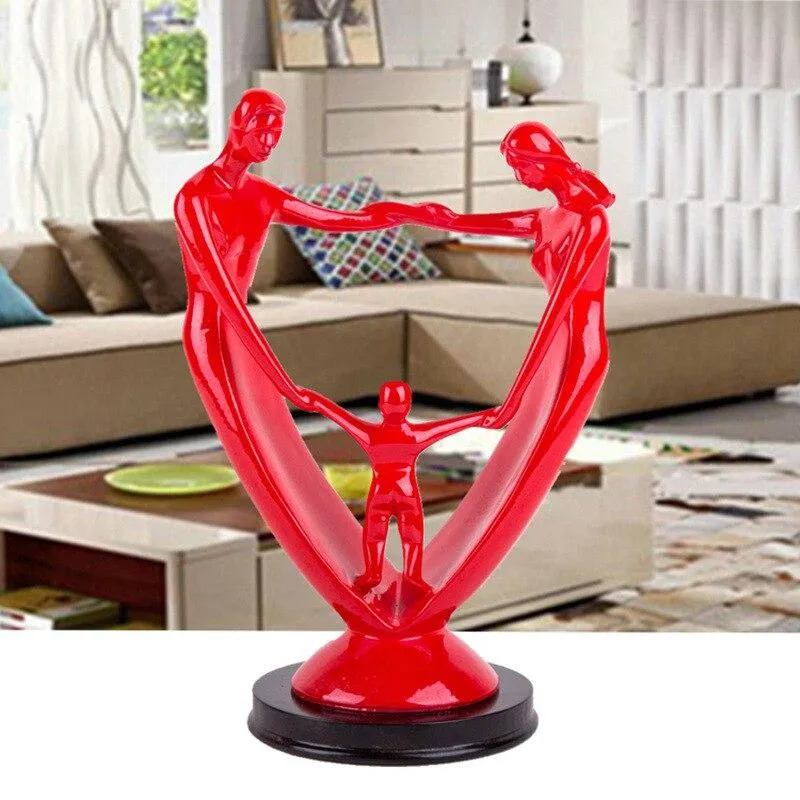 Moderne Simple Famille Modèle Décoration Figurines Chiffres Abstraits Statue Ornement Bureau À Domicile Décoration De Bureau Résine Artisanat Cadeaux
