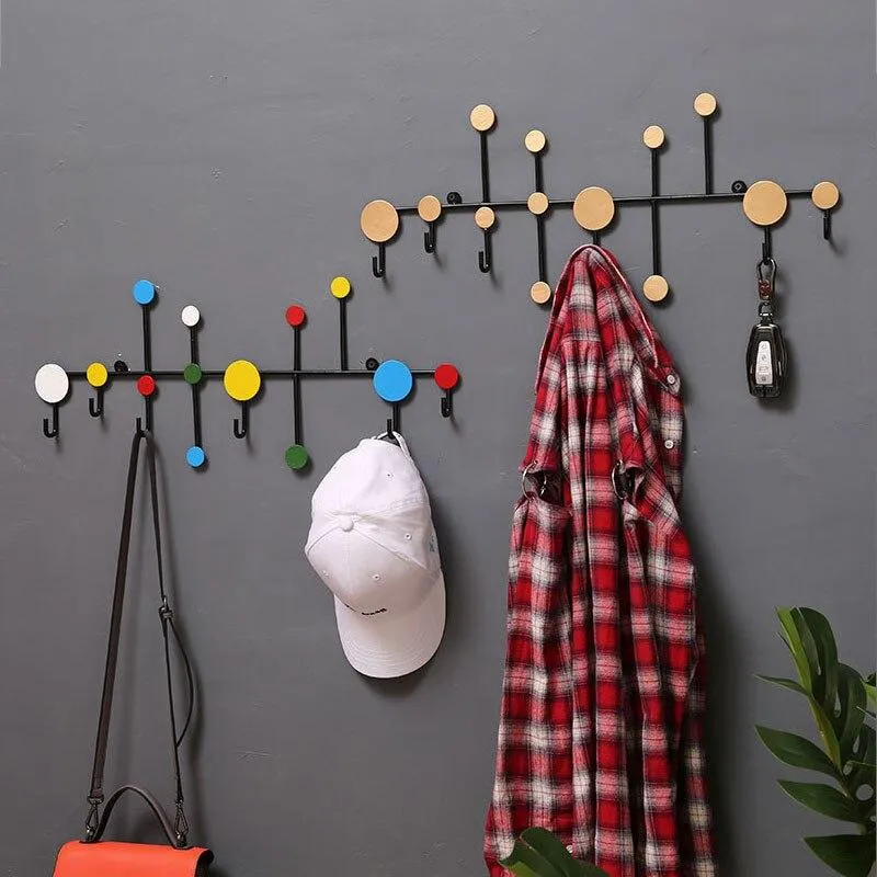 Fournitures ménagères crochet de fer cintre mural décoration ameublement simplicité support en tissu porte-clés accessoires de décoration de la maison