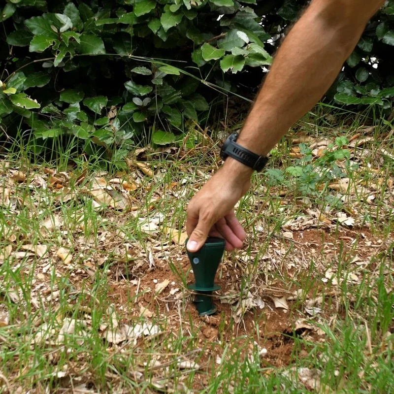 Répulsif taupes solaire étanche avec vibrations et fréquences variables pour jardin