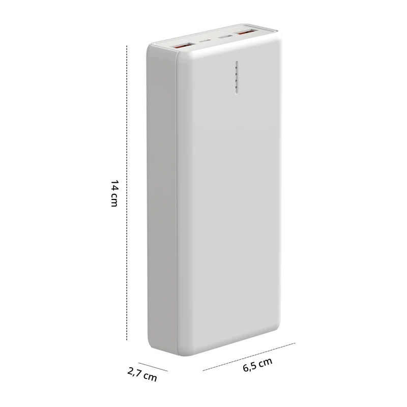 Chargeur mobile Blanc Mammoth 20.000 mAh FlinQ