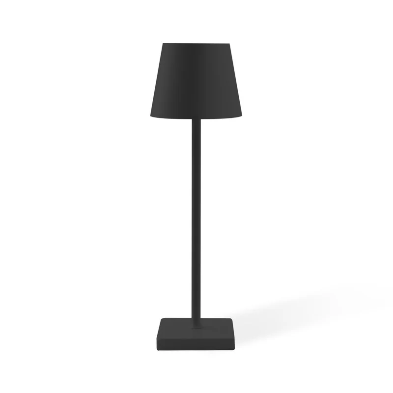 Lampe de Table Nova Noire - Rechargeable et avec Commande Tactile