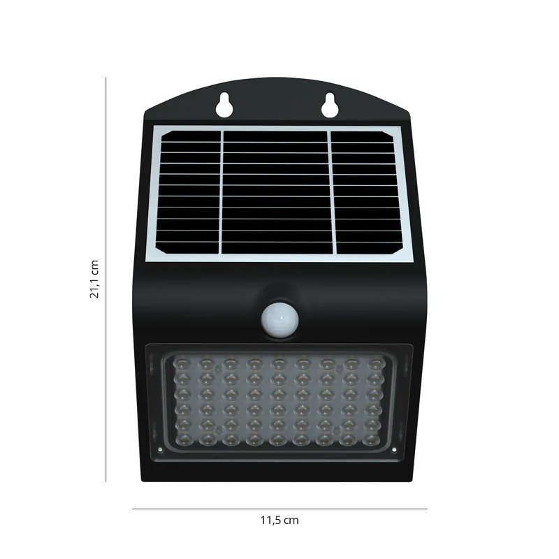 Lampe Solar Atalanta 4W - Applique Butterfly - Détecteur de Mouvement - Lampe à énergie solaire