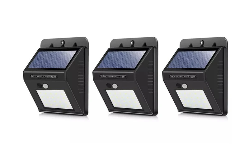 Lot de 10 Lampes LED Solaire Avec Capteur De Mouvement 120°