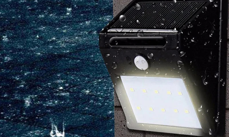 Lot de 2 Lampes LED Solaire Avec Capteur De Mouvement 120°