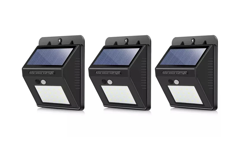 Lot de 2 Lampes LED Solaire Avec Capteur De Mouvement 120°