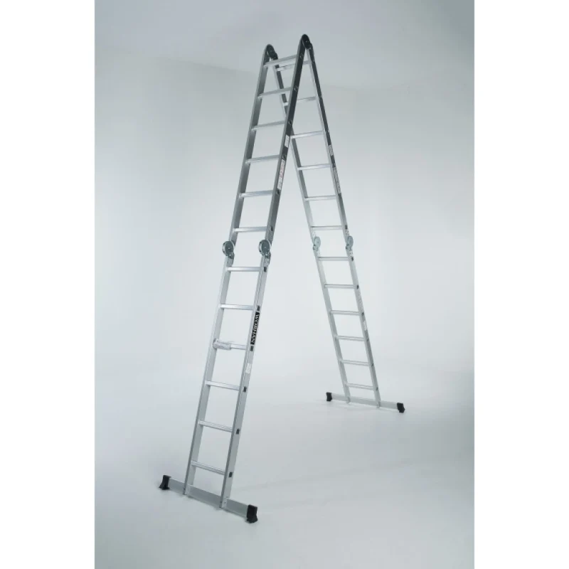 Echelle multifonction pliable 4 x 5 marches - hauteur 5.7 m