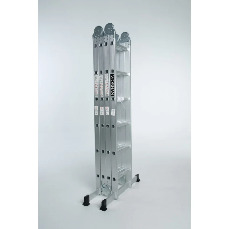 Echelle multifonction pliable 4 x 5 marches - hauteur 5.7 m