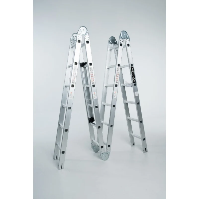 Echelle multifonction pliable 4 x 5 marches - hauteur 5.7 m