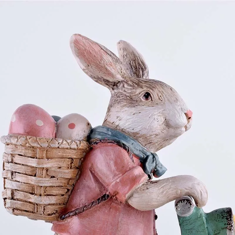 Lapin créatif monte moto pilotes avions modèle miniature décoration de la maison accessoires enfant jouets enfants chevet décor artisanat