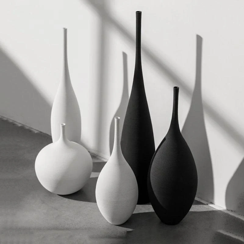 Simplicité Vases À La Main Art Zen Vases Décoration de La Maison Artisanat De Luxe Chevet Restaurant Décoration En Céramique Arrangement De Fleurs