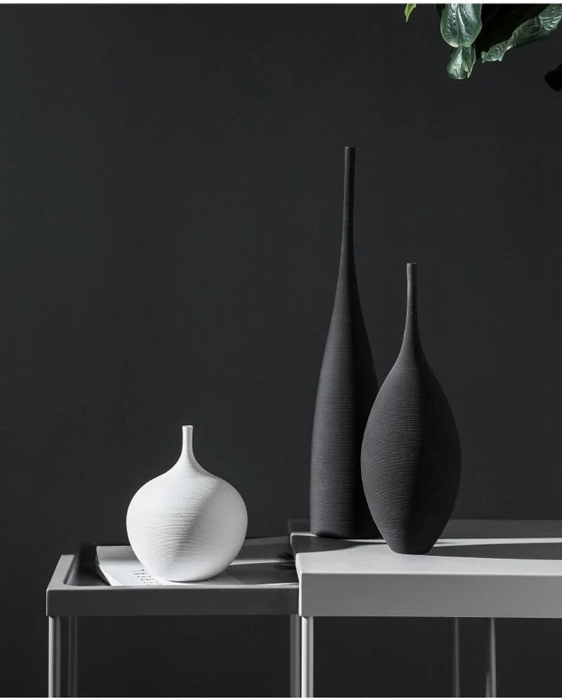 Simplicité Vases À La Main Art Zen Vases Décoration de La Maison Artisanat De Luxe Chevet Restaurant Décoration En Céramique Arrangement De Fleurs