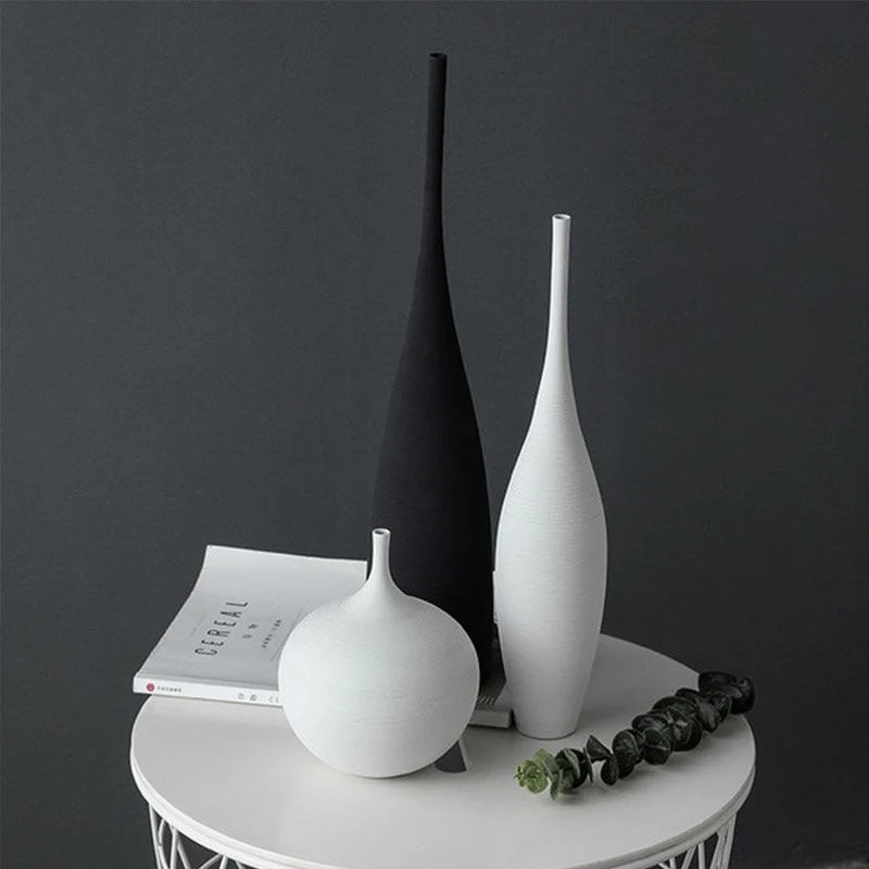 Simplicité Vases À La Main Art Zen Vases Décoration de La Maison Artisanat De Luxe Chevet Restaurant Décoration En Céramique Arrangement De Fleurs