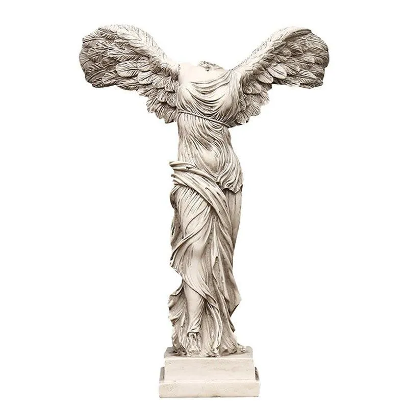 Europe Vintage abstrait déesse Statues résine bureau artisanat victoire déesse Figure Sculpture ornements décor à la maison cadeaux de mariage