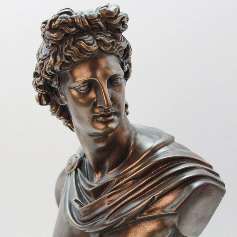 Creative Bronze Résine Penseur Statut Ornements Décoration de La Maison Rétro Caractère Européen Sculpture Art Figurines Cadeaux D'affaires